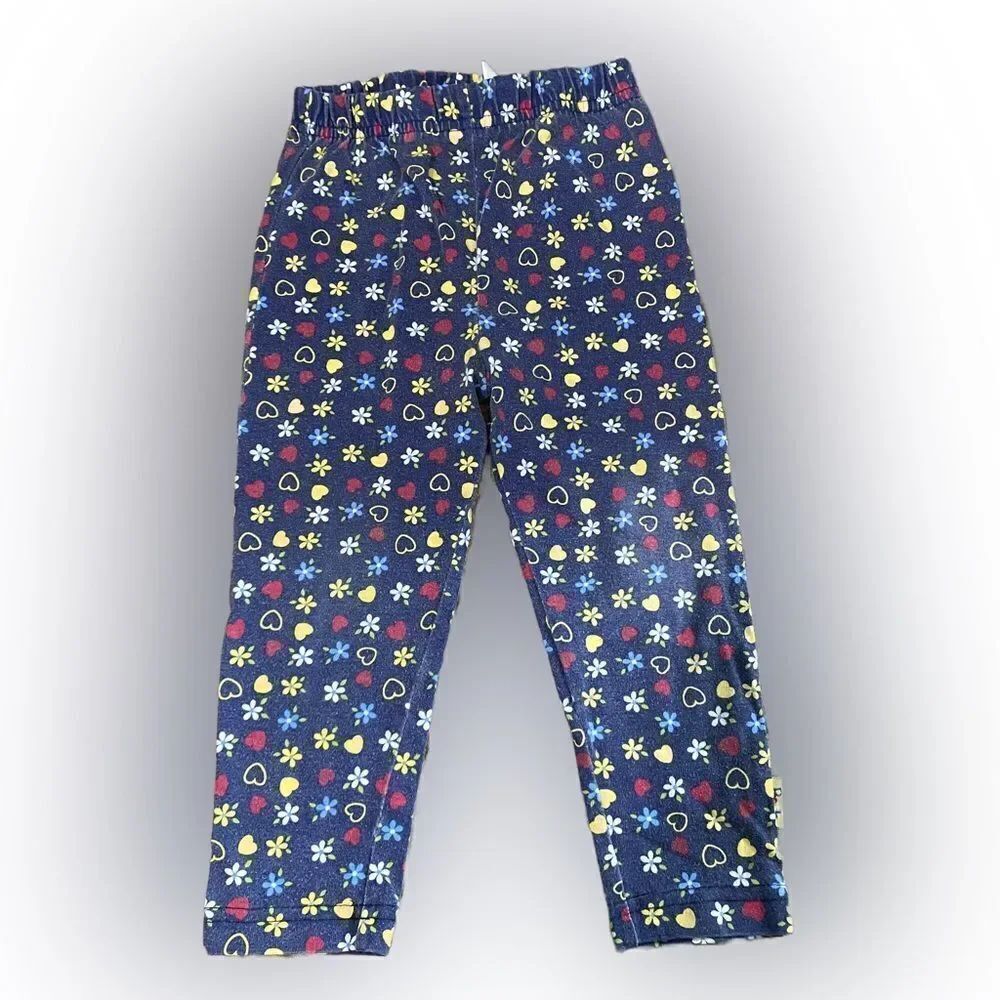 Vintage Toddler Girl Winnie the Pooh Flower Pants